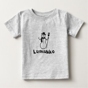 T-shirt Pour Bébé Terme finlandais pour bonhomme de neige