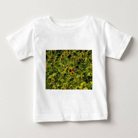 T-shirt Pour Bébé Terrain de tournesol (Devant)