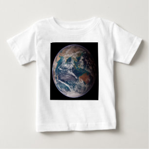 T-shirt Pour Bébé Terre de marbre bleu (hémisphère oriental)