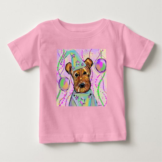 T-SHIRT POUR BÉBÉ TERRIER AIREDALE   (Devant)