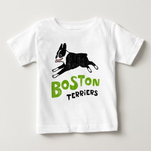 T-shirt Pour Bébé Terriers de Boston (Devant)