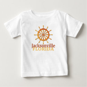 T-shirt Pour Bébé Tête bébé du capitaine de Jacksonville en Floride