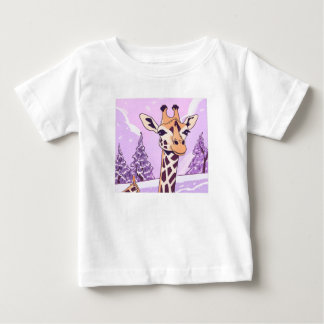 T-shirt Pour Bébé Tête de girafe