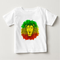 Tête de lion rasta rouge jaune vert dessin Jamaïqu