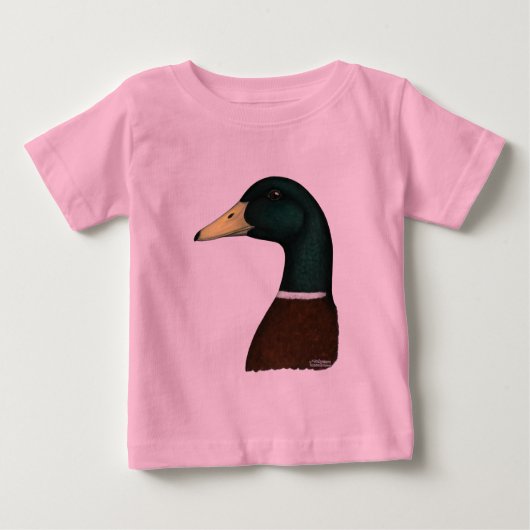 T-shirt Pour Bébé Tête de Mallard Drake (Devant)