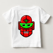 T-shirt Pour Bébé Tête robotique rétro - Customisée (Dos)