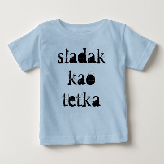 T-shirt Pour Bébé Tetka de kao de Sladak (Devant)
