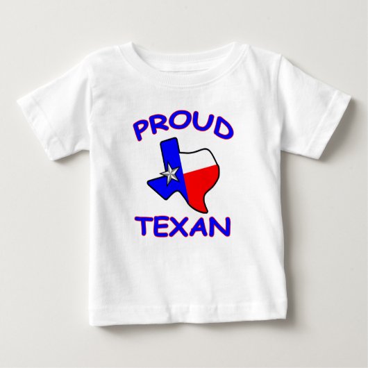 T-shirt Pour Bébé Texan fier de bébé du Texas (Devant)