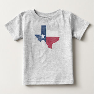 T-shirt Pour Bébé Texas Lone Star Vintage désorganisé