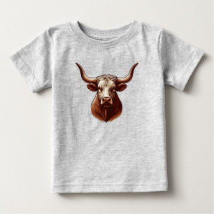 T-shirt Pour Bébé Texas Longhorn