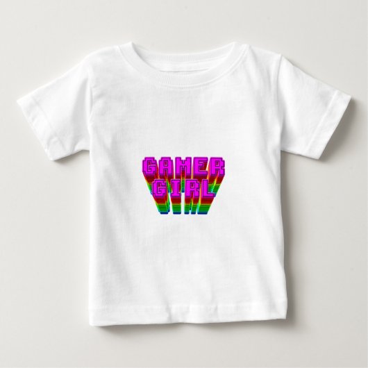 T-shirt Pour Bébé Texte de la fille du joueur (Devant)