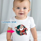 T-shirt Pour Bébé Texte personnalisé 🎅 pickball de Noël