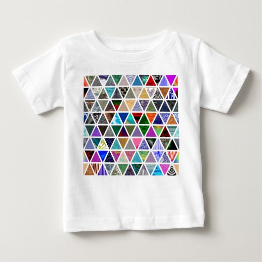 T-shirt Pour Bébé Textures triangulaires (Devant)