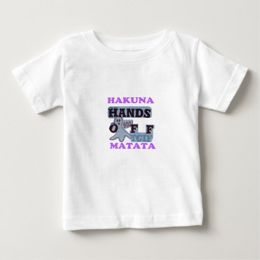 T-shirt Pour Bébé TGIF Hakuna Matata mains off Boo Drôle Visage (Devant)