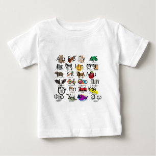 T-shirt Pour Bébé The Greek Alphabet Letters