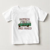 T-shirt Pour Bébé The Magic Bus: Happiness Only Real When Shared -  (Devant)