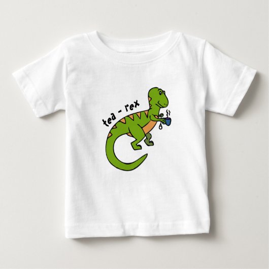 T-shirt Pour Bébé thé-rex (Devant)