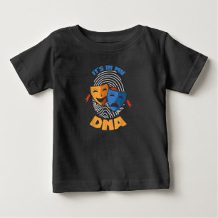 T-shirt Pour Bébé Théâtre Masque Son Dans Mon ADN Musical Lover Film