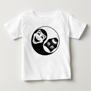 T-shirt Pour Bébé Théâtre Yin Yang Design - Masques de comédie et de