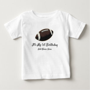 T-shirt Pour Bébé Thème de football personnalisé Anniversaire premiè