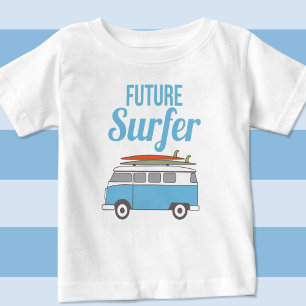 T-shirt Pour Bébé Thème Surf rétro Kombi