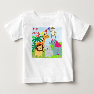 T-shirt Pour Bébé Thème Zoo Cute Animal