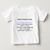 T-shirt Pour Bébé Théorème idiot Fermat-Pythagorien (Devant)