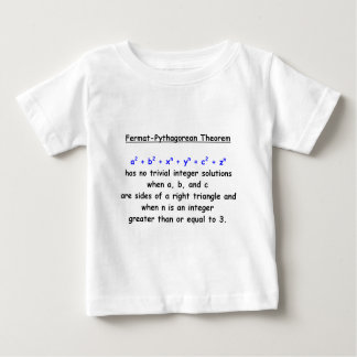 T-shirt Pour Bébé Théorème idiot Fermat-Pythagorien