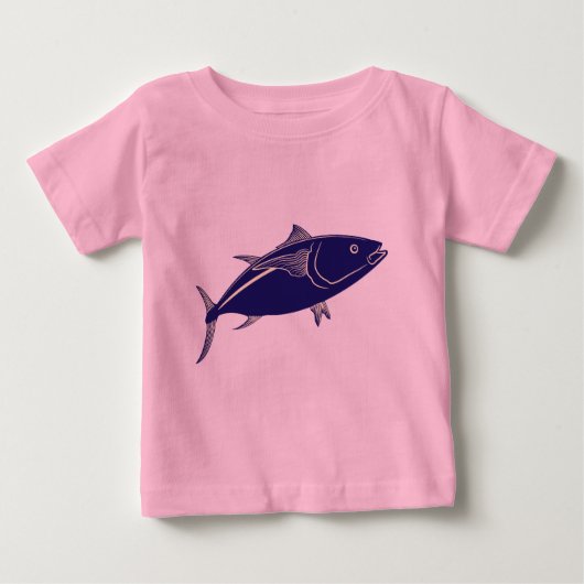 T-shirt Pour Bébé Thon rouge (Devant)