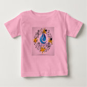 T-shirt Pour Bébé Threads d'harmonie : Notes mélodiques Tee (Devant)