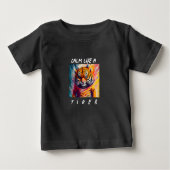 T-shirt Pour Bébé Tiger Cool Multimédia Avec Attitude (Devant)