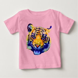T-shirt Pour Bébé Tiger Eyes Pop Art