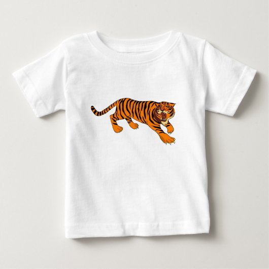 T-shirt Pour Bébé Tigre (Devant)