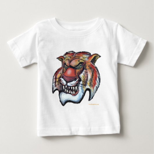 T-shirt Pour Bébé Tigre (Devant)