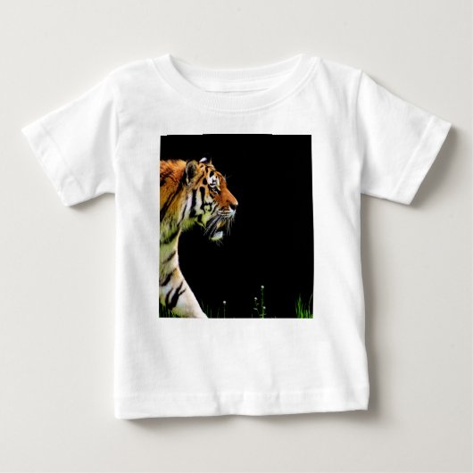 T-shirt Pour Bébé Tigre approchant - Oeuvres d'art d'animaux sauvage (Devant)