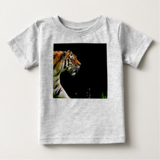 T-shirt Pour Bébé Tigre approchant - Oeuvres d'art d'animaux sauvage