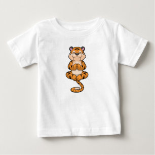 T-shirt Pour Bébé Tigre au Yoga Fitness