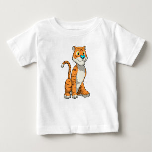 T-shirt Pour Bébé Tigre avec papillon
