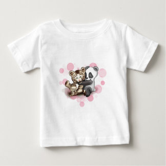 T-shirt Pour Bébé Tigre et panda