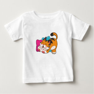T-shirt Pour Bébé Tigre fatigué