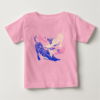 T-shirt Pour Bébé Tigres colorés