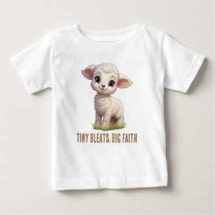 T-shirt Pour Bébé Tiny Bleats, Big Faith