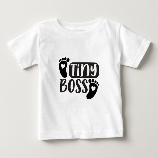 T-shirt Pour Bébé Tiny Boss - Mini Boss Lady  (Devant)