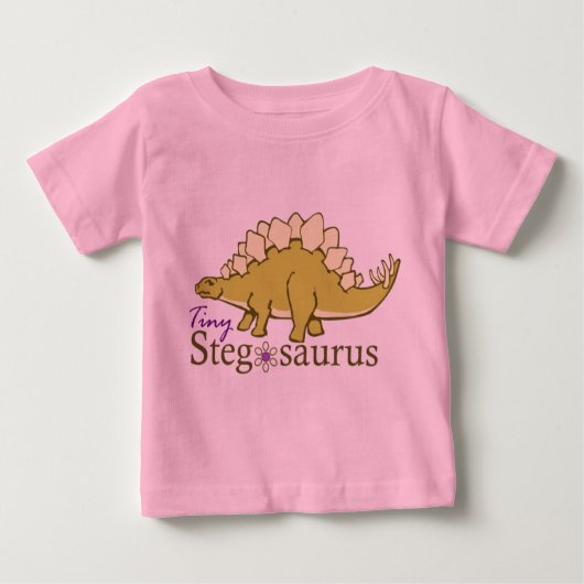 T-shirt Pour Bébé Tiny Stegosaure (Devant)