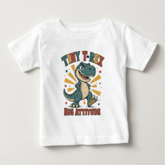 T-shirt Pour Bébé Tiny T-Rex Grande Attitude Drôle Dinosaure