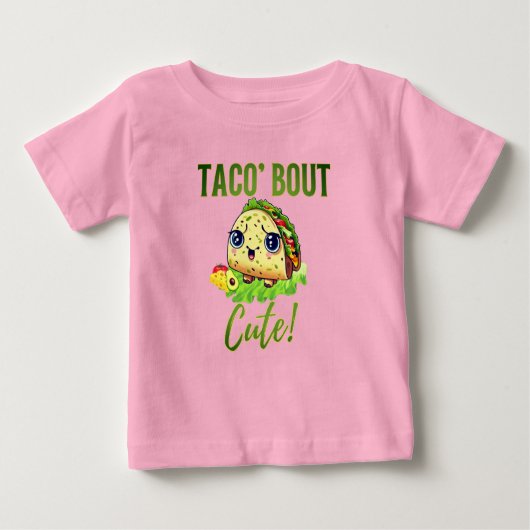 T-shirt Pour Bébé Tiny Taco Talk : 'Taco 'Bout Cute' Tee (Devant)