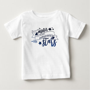 T-shirt Pour Bébé Tir pour la lune