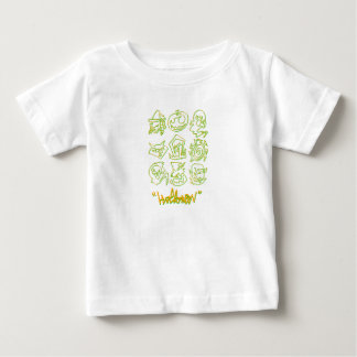 T-shirt Pour Bébé tiret halloween
