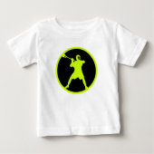 T-shirt Pour Bébé Tireur-vert (Devant)
