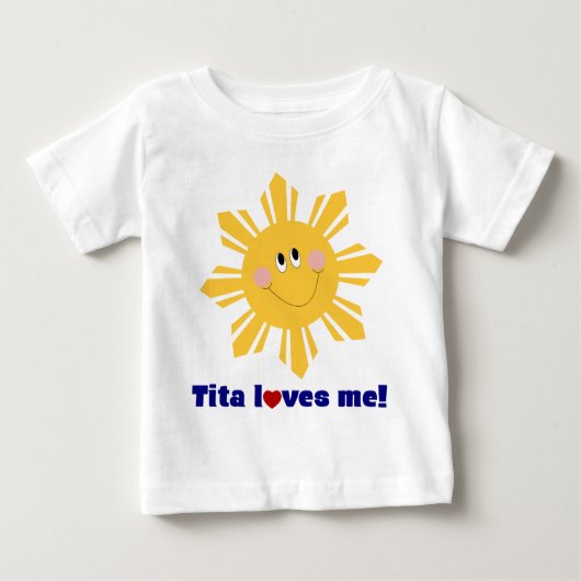 T-shirt Pour Bébé Tita m'aime pièce en t infantile (Devant)